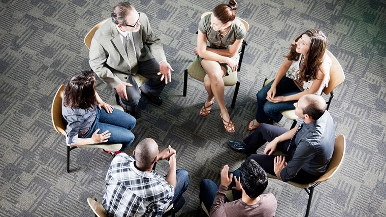 people sitting in a circle